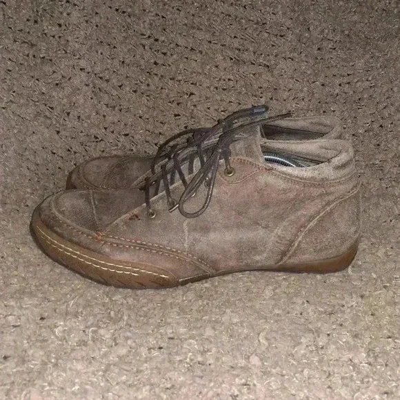 Vintage DOLCIS-Brown Distressed Oiled Suede Desert Boots-Sz 13-NWOB
